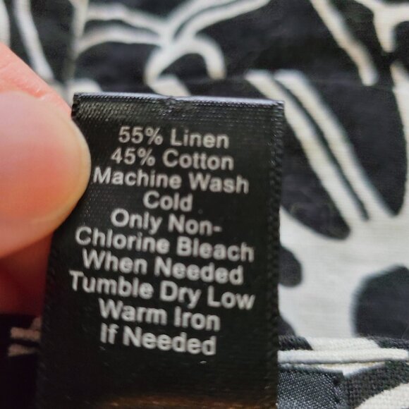 Ann Taylor Linen-Cotton blend Peplum Top – 2 - Picture 5 of 5